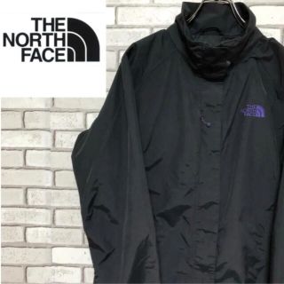 ザノースフェイス(THE NORTH FACE)の希少 ザノースフェイス【mai様専用】パープル刺繍ロゴ  マウンテン ジャケット(ナイロンジャケット)