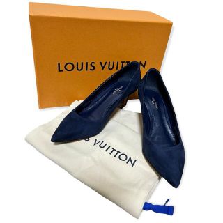 ルイヴィトン(LOUIS VUITTON)のお値下げ中　LOUIS VUITTON   ルイ　ヴィトン　パンプス　ネイビー　(ハイヒール/パンプス)