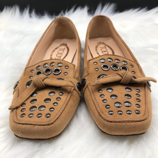 売れ筋ランキングも掲載中 美品 Tods フラット ブラウン ローファー スエード 21 5 ドッズ 靴 シューズ Salama Protect Com