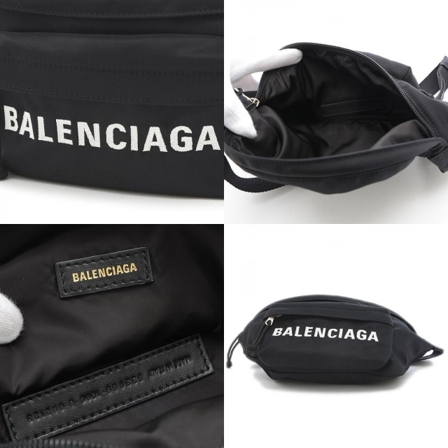 Balenciaga(バレンシアガ)のバレンシアガ ウィール ベルトバッグ ロゴ ボディバッグ ナイロン ブラック 5 レディースのバッグ(ボディバッグ/ウエストポーチ)の商品写真