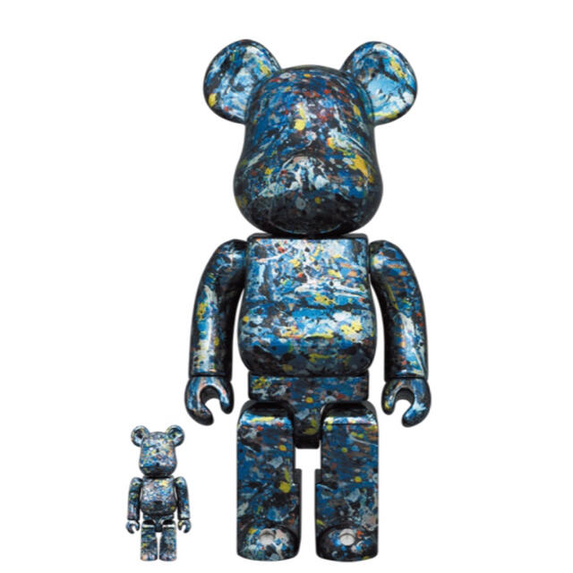 BE@RBRICK Jackson Pollock CHROME100％400％フィギュア