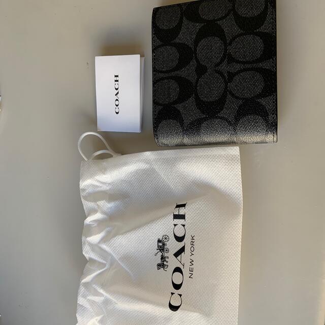 SALE】 COACH コーチ 無地 ブラック 黒 長財布 メンズ 新品未使用 025