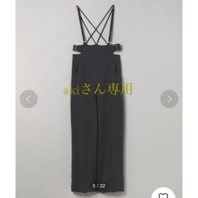 JEANASIS(ジーナシス)のJEANASIS サイドオープンキャミサロペ レディースのパンツ(サロペット/オーバーオール)の商品写真