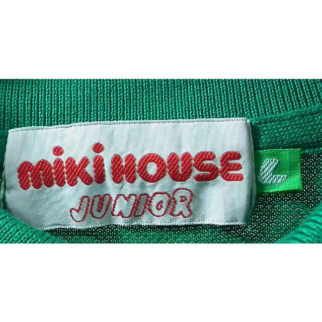 mikihouse - 古着☆ミキハウス☆MIKIHOUSE☆ポロシャツ☆緑L半袖☆ジュニアの通販 by ゴーフィート's shop｜ミキハウス ならラクマ