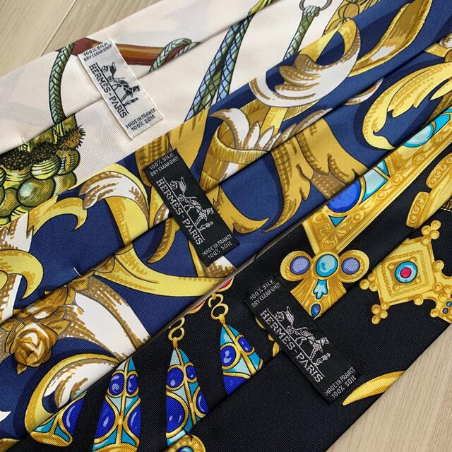 ヴィンテージ Hermes エルメス スカーフ柄 ネクタイ ヴィンテージ Hermes エルメス スカーフ柄 ネクタイ