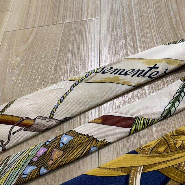 ヴィンテージ Hermes エルメス スカーフ柄 ネクタイ ヴィンテージ Hermes エルメス スカーフ柄 ネクタイ