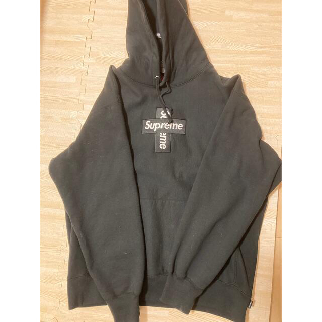 トップスsupreme Cross Box Logo Hooded Sweatshirt