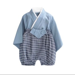 袴ロンパース　70サイズ(和服/着物)