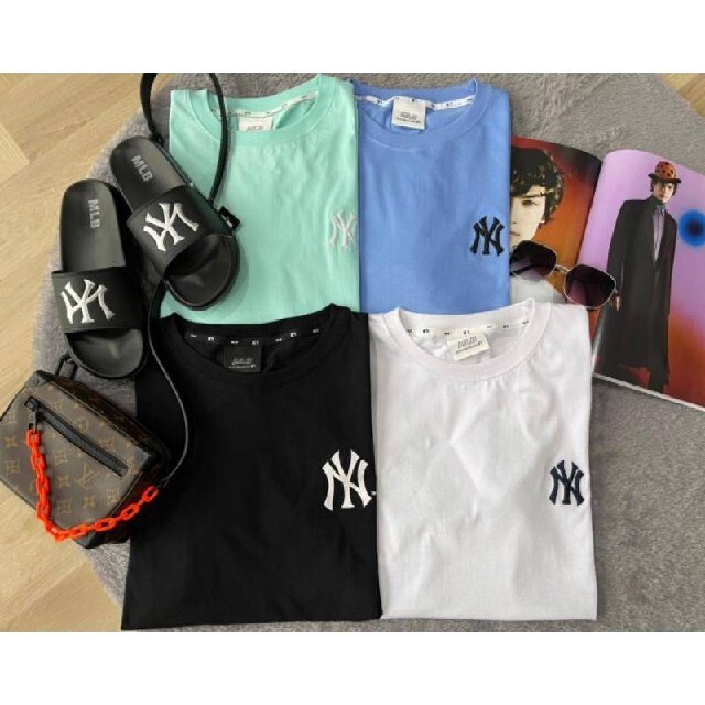 新品　MLB Korea NY ビッグロゴ L 男女兼用 メンズのトップス(Tシャツ/カットソー(半袖/袖なし))の商品写真