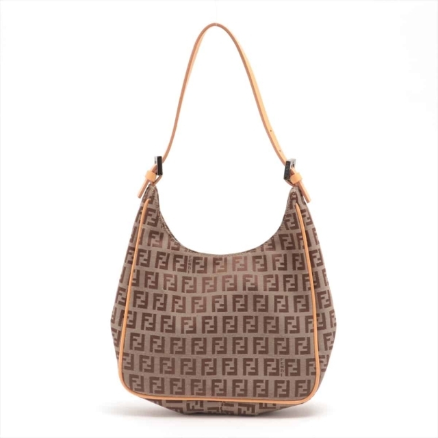 FENDI - フェンディ  キャンバス  ベージュ レディース ハンドバッグ