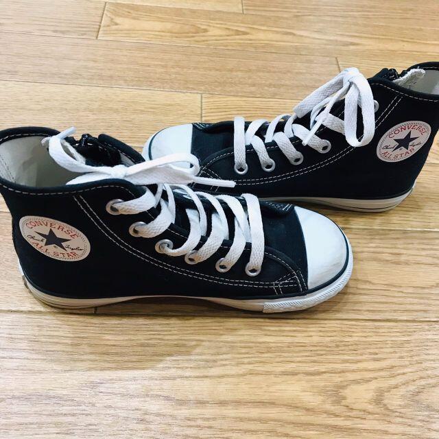 CONVERSE(コンバース)のコンバース　CONVERSE　ハイカットスニーカー　19㎝　ブラック キッズ/ベビー/マタニティのキッズ靴/シューズ(15cm~)(スニーカー)の商品写真