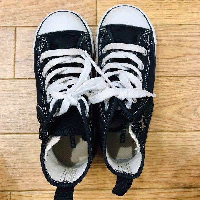 CONVERSE(コンバース)のコンバース　CONVERSE　ハイカットスニーカー　19㎝　ブラック キッズ/ベビー/マタニティのキッズ靴/シューズ(15cm~)(スニーカー)の商品写真