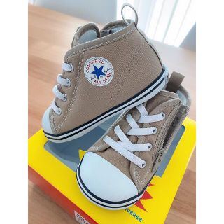 コンバース(CONVERSE)のコンバース　ベージュ　14センチ(スニーカー)