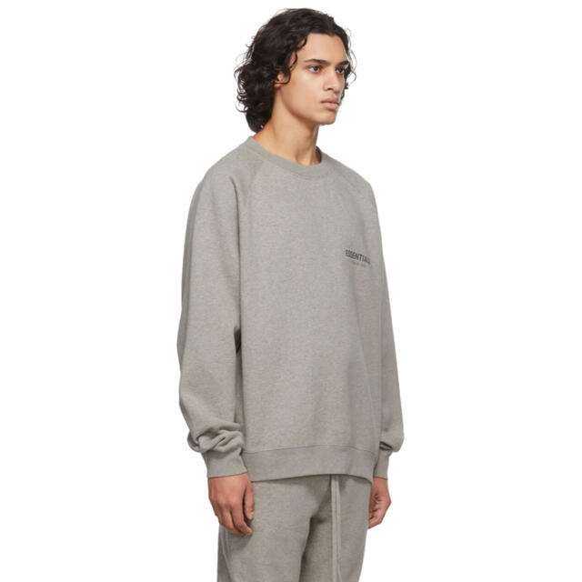 FEAR OF GOD - ESSENTIALS グレー プルオーバー スウェットシャツ Sの