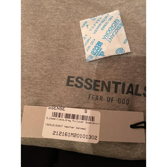 FEAR OF GOD - ESSENTIALS グレー プルオーバー スウェットシャツ Sの