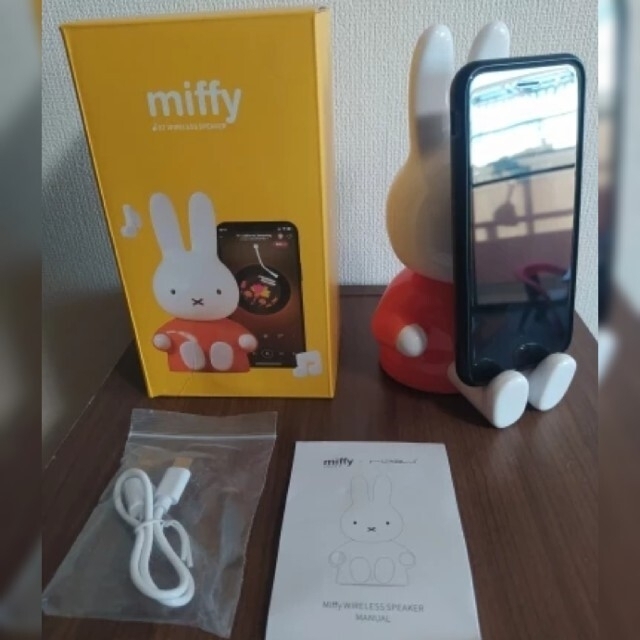 miffy✨Bluetooth スピーカー　ハンズフリー通話　オレンジ新品未使用 6