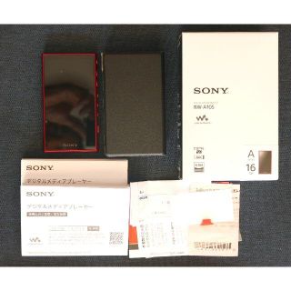 ソニー(SONY)のSONY WALKMAN NW-A105 レッド　(ポータブルプレーヤー)