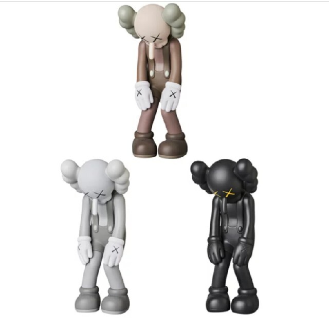 KAWS SMALL LIE BROWN/GRAY/BLACK セット