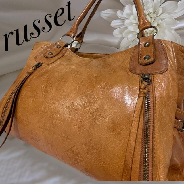 Russet(ラシット)の一点物!! ラシット トートバッグ レザー ビンテージ レディースのバッグ(トートバッグ)の商品写真