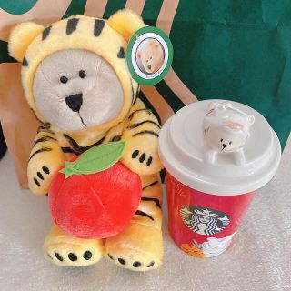 スターバックスコーヒー(Starbucks Coffee)のスタバ 2022年 干支 寅 モチーフ ベアリスタ&キャニスターセット(ぬいぐるみ)