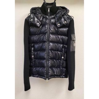 モンクレール(MONCLER)の★しょう様専用★ モンクレール　メンズ ニットダウンコート 黒 サイズM(ダウンジャケット)