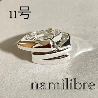 シルバーリング 925 銀 鍵穴 ３連風 メンズ レディース 韓国 指輪④11号(リング(指輪))