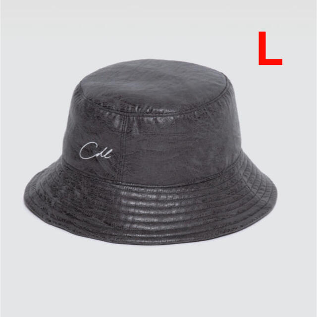 三代目 J Soul Brothers(サンダイメジェイソウルブラザーズ)のCDL FAUX LEATHER HAT BLACK Lサイズ メンズの帽子(ハット)の商品写真