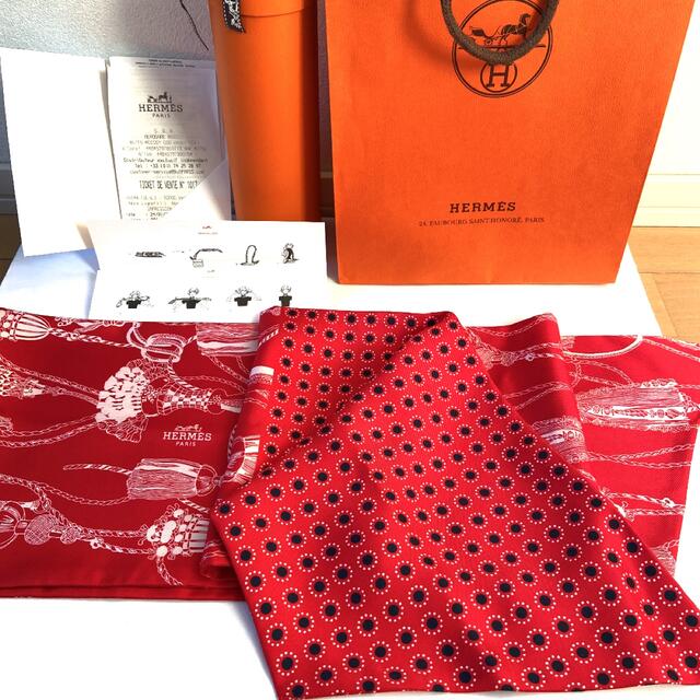 エルメススカーフ希少品❗️パリ購入正規品⭐︎ HERMES ⭐︎マキシツイリーカット⭐︎