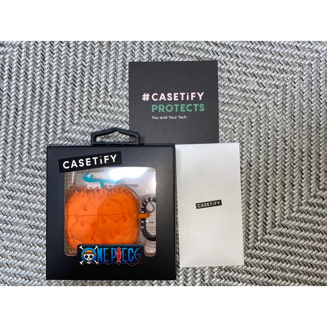 CASETiFY×One Piece Airpods pro メラメラの実 - モバイルケース/カバー