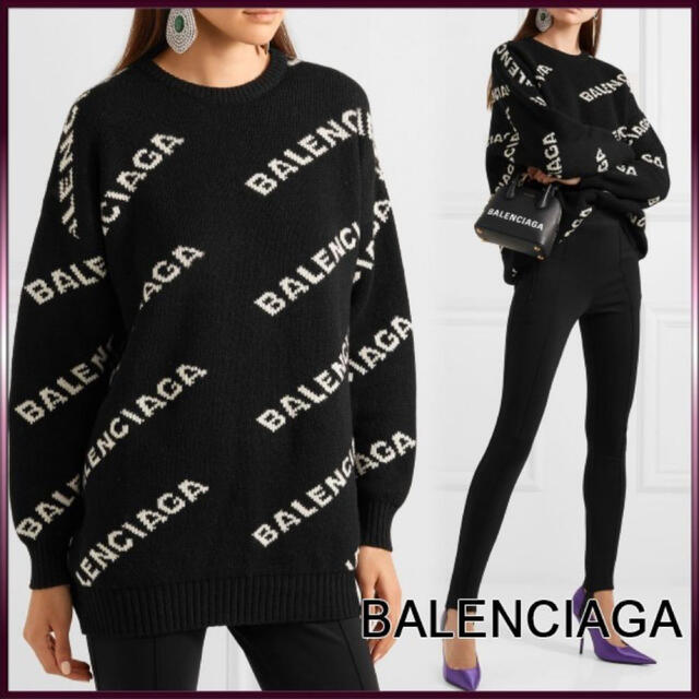 BALENCIAGA ロゴ ニット セータートップス