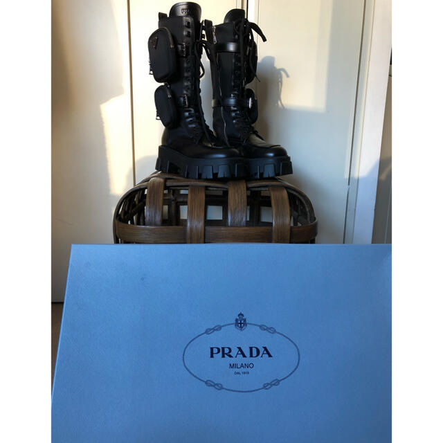 PRADA コンバットブーツ　ロング　サイズ37