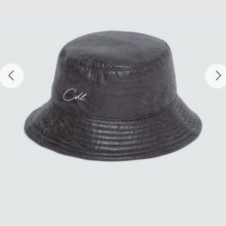 アディッションアデライデ(ADDITION ADELAIDE)のCDL FAUX LEATHER HAT BLACK Lサイズ(ハット)