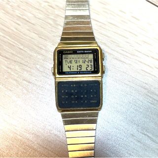 カシオ(CASIO)のCASIO DATA BANK GOLD 腕時計(腕時計(デジタル))