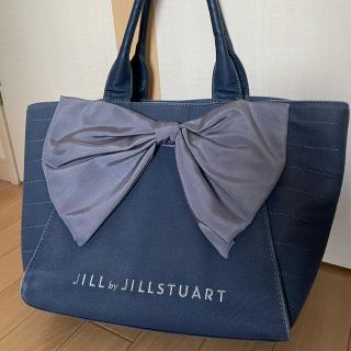 ジルバイジルスチュアート(JILL by JILLSTUART)のジルスチュアート　リボンデニムバック(トートバッグ)