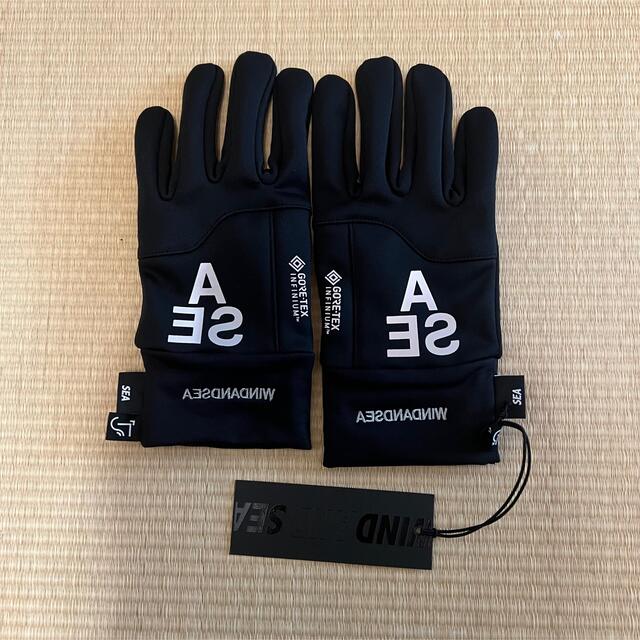 1LDK SELECT(ワンエルディーケーセレクト)のAshram wind and sea Gore Glove Black 手袋 メンズのファッション小物(手袋)の商品写真