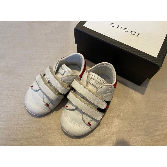 Gucci(グッチ)のGUCCI Children グッチチルドレン　ファーストシューズ　19  キッズ/ベビー/マタニティのベビー靴/シューズ(~14cm)(その他)の商品写真