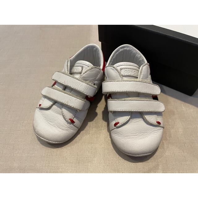 Gucci(グッチ)のGUCCI Children グッチチルドレン　ファーストシューズ　19  キッズ/ベビー/マタニティのベビー靴/シューズ(~14cm)(その他)の商品写真