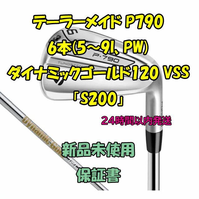 付属HCテーラーメイド P790 アイアン6本 ダイナミックゴールド120 VSS