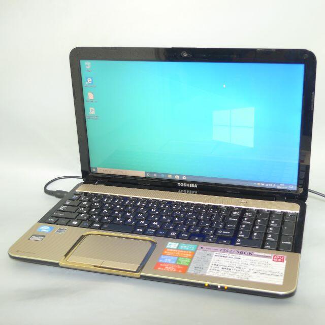 新品SSD ゴールド ノートpc T552/36GK 4GB Blu-ray