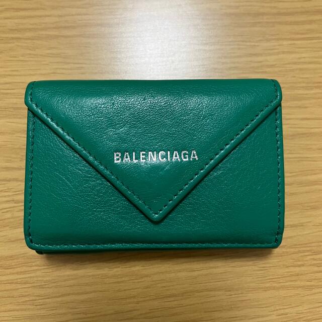 Balenciaga(バレンシアガ)のBALENCIAGA バレンシアガ ペーパーミニウォレット グリーン レディースのファッション小物(財布)の商品写真