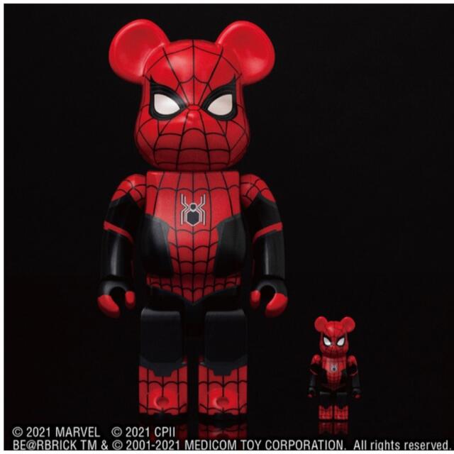 BE@RBRICK スパイダーマン 100% & 400%セット全高約70mm400%