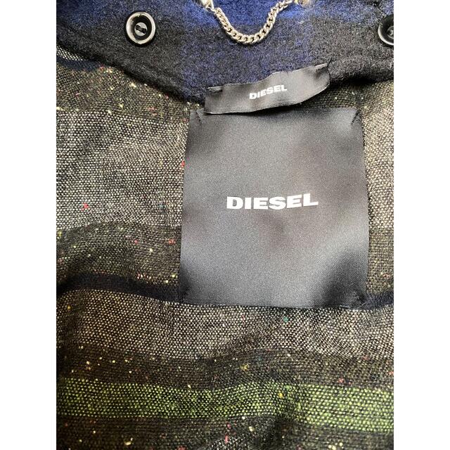 DIESEL(ディーゼル)のディーゼル　チェックコート レディースのジャケット/アウター(ロングコート)の商品写真