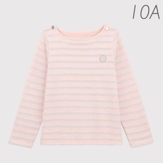 プチバトー(PETIT BATEAU)の新品未使用  プチバトー  マリニエール  長袖 プルオーバー  10ans(Tシャツ/カットソー)