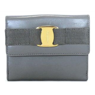 フェラガモ(Ferragamo)のフェラガモ 二つ折り 財布 ヴァラ リボン レザー レディース コンパクト(財布)