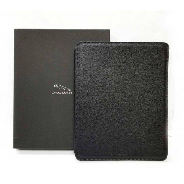 Jaguar(ジャガー)のジャガー アイパッドケース iPad タブレットケース 黒 ブラック 型押し スマホ/家電/カメラのスマホアクセサリー(その他)の商品写真