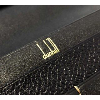 Dunhill - ダンヒル 長財布 ブラック 財布 黒 メンズ 本革 型押し ...