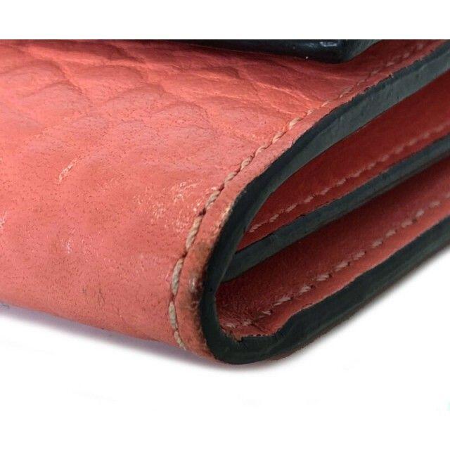 BURBERRY(バーバリー)のバーバリー 長財布 レザー 型押し ピンク 財布 レディース 二つ折り財布 レディースのファッション小物(財布)の商品写真