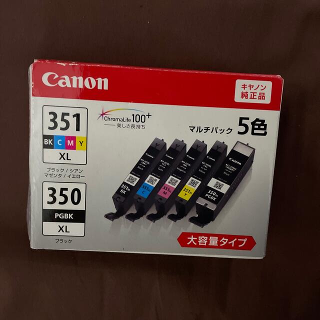 Canon(キヤノン)のCanon インクカートリッジ BCI-351XL+350XL/5MP インテリア/住まい/日用品のオフィス用品(その他)の商品写真