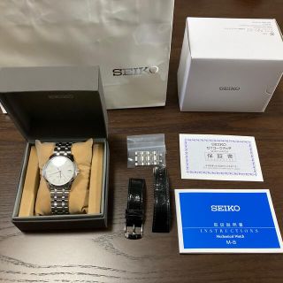 セイコー(SEIKO)のセイコー　プレザージュ　メンズ　SARY147 自動巻き　白文字板(腕時計(アナログ))