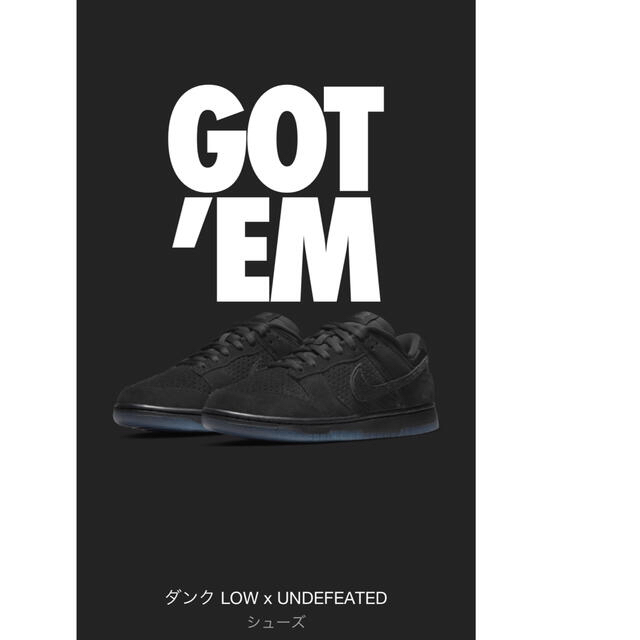 NIKE DUNK LOW SP UNDEFEATEDのサムネイル